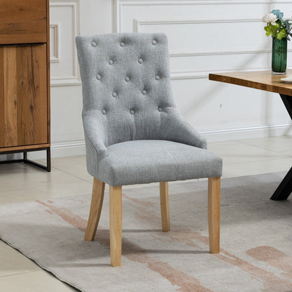 Set of 2 Ravenna Fabric Dining Chairs