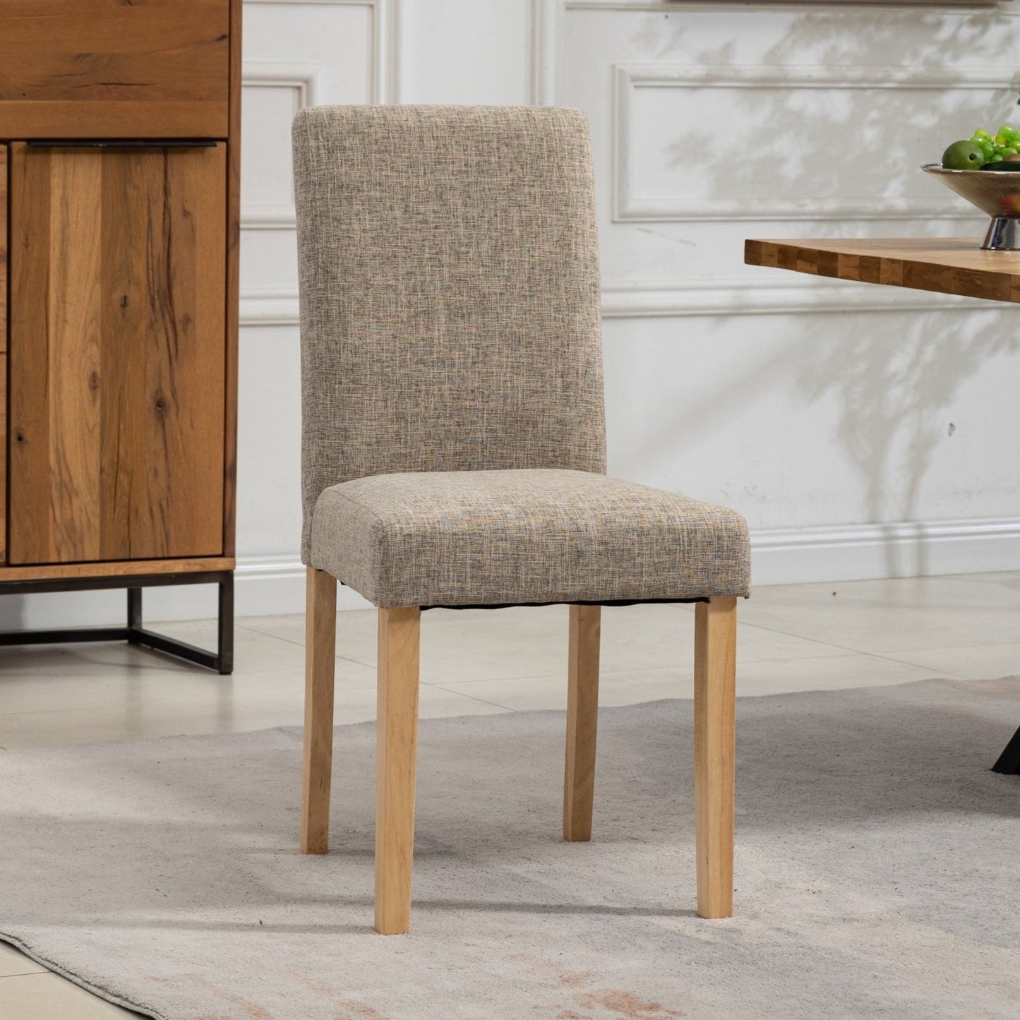 Set of 2 Maiolo Fabric Dining Chairs