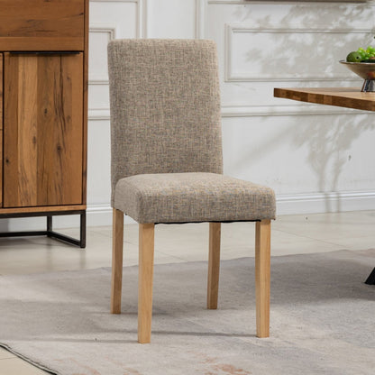 Set of 2 Maiolo Fabric Dining Chairs