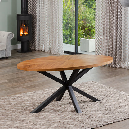 Dossena 170cm x 90cm Oval Dining Table